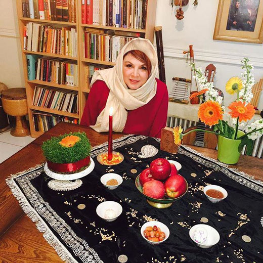گزارش تصویری از سفره هفت سین هنرمندان