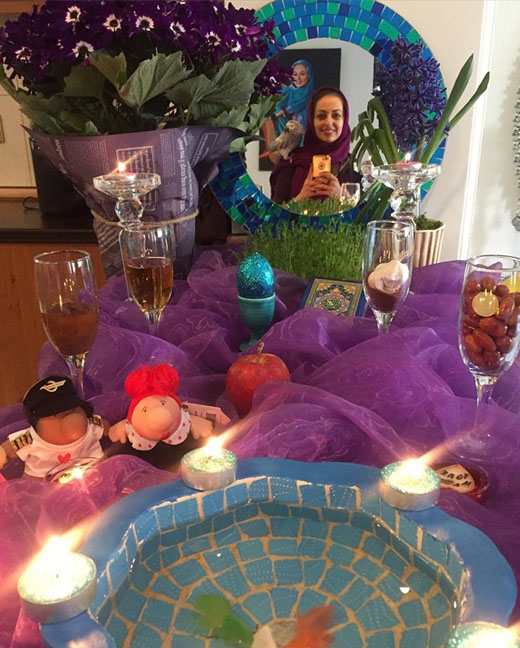 گزارش تصویری از سفره هفت سین هنرمندان