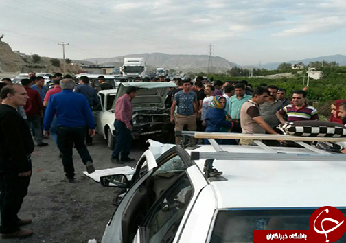 یک کشته و چهار مصدوم در حادثه رانندگی در کازرون + تصاویر