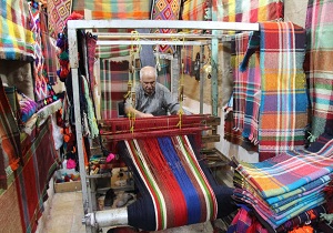 موج بافی رنگین کمانی از هنر