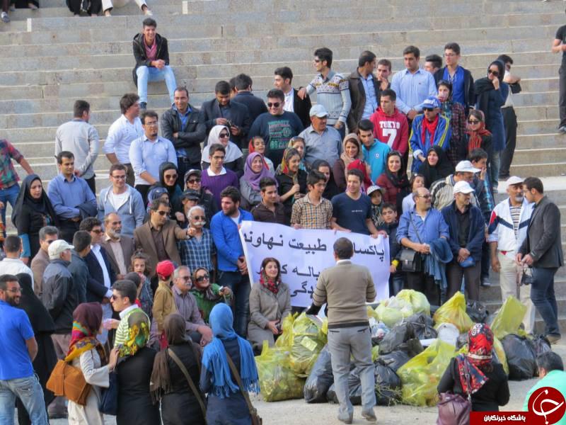 کمپین بیش از 2 هزار نفری نهاوند ، طبیعت را پاکسازی می کنند