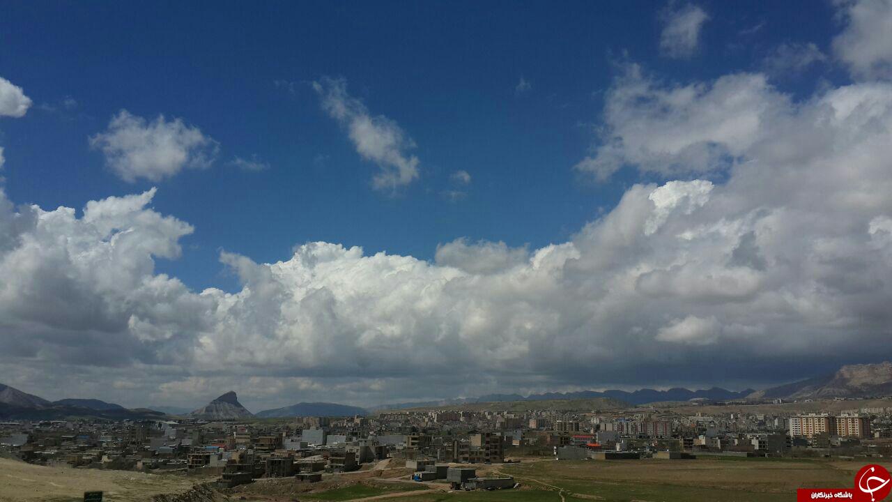 آسمان آبی بیکران در ایلام + تصاویر