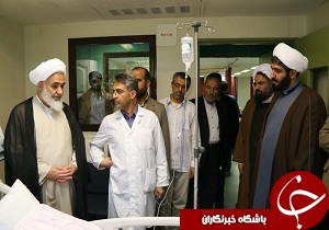 عیادت نماینده ولی فقیه  از آیت الله باریک بین