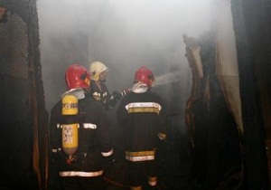 آتش سوزی در پارکینگ طبقاتی زائر قم