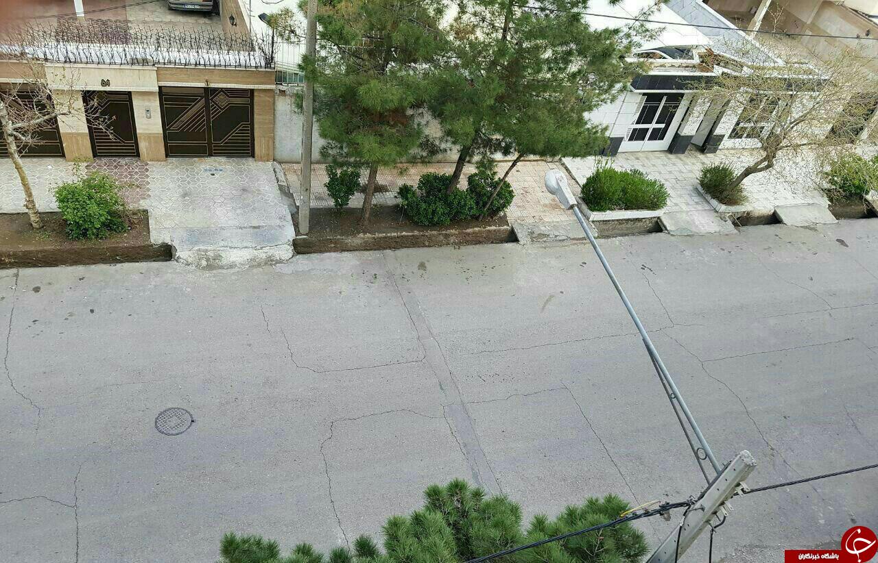 خسارات وارد شده به خیابان&zwnj;ها و ساختمان&zwnj;های مشهد پس از زلزلزله +تصاویر