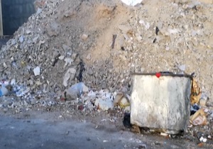 انباشت زباله در شهرک حکمت + فیلم