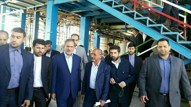 بهره برداری از کارخانه تولید روغن در دزفول با حضور معاون اول رییس جمهور