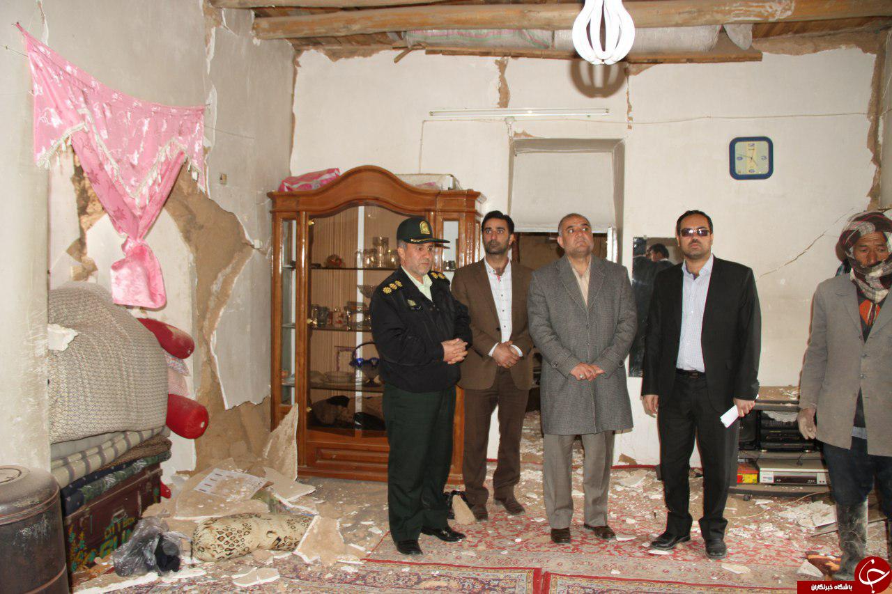 خسارت زلزله به ۳۱۵ واحد مسکونی شهرستان تربت جام+تصاویر