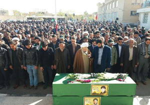 تشییع پیکر دو شهید مدافع حرم در کاشان