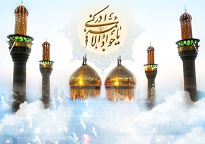 گل آرایی حرم جوادین (ع) به مناسبت میلاد امام جواد(ع)