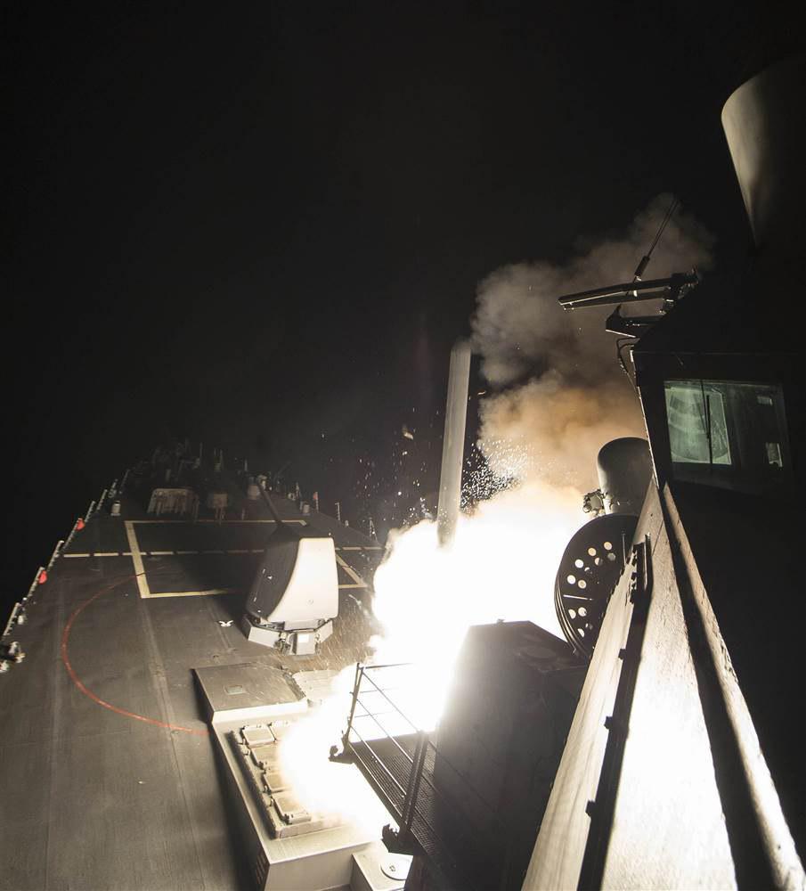 نامه ترامپ به کنگره  درباره حمله موشکی به سوریه