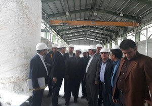 بازدید وزیر صنعت، معدن و تجارت از کارخانه اکسید منیزیم سربیشه