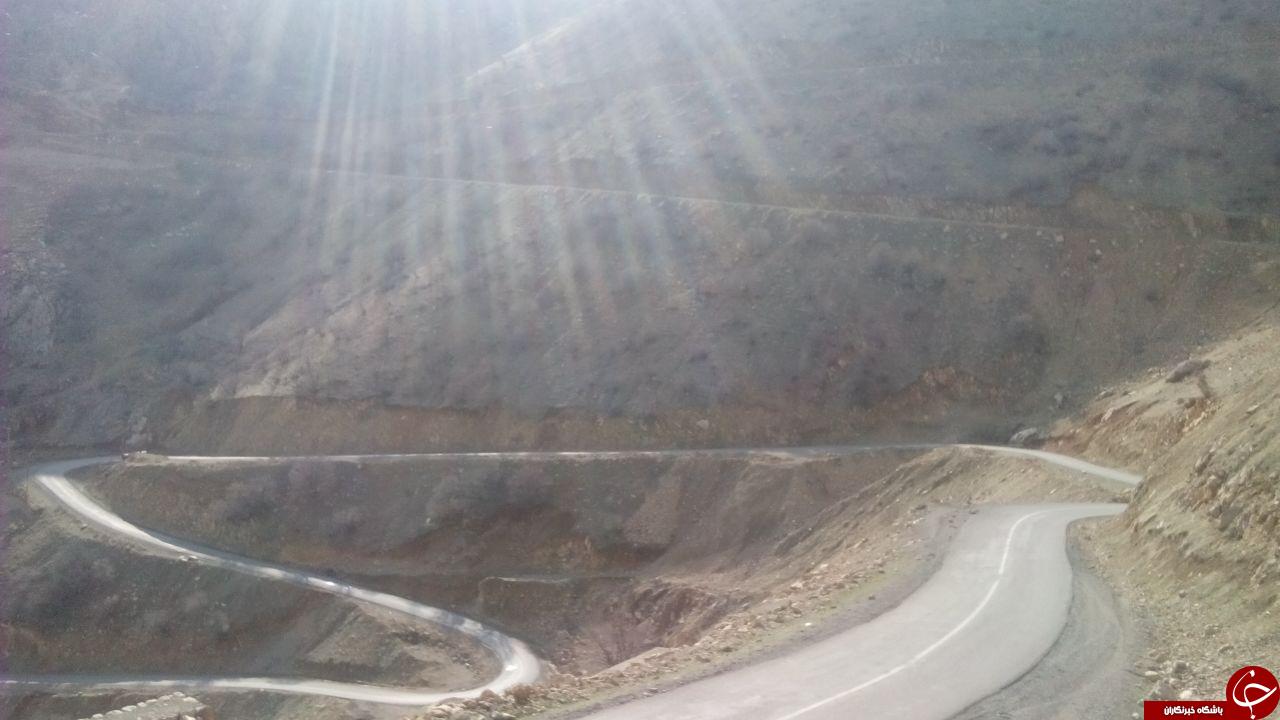 نمایی از طبیعت کوهستانی جاده بلبر + تصاویر