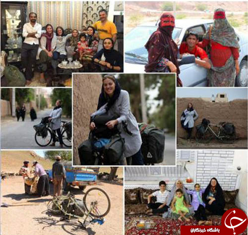 سفر طولانی بانوی انگلیسی به ایران با دوچرخه+ تصاویر