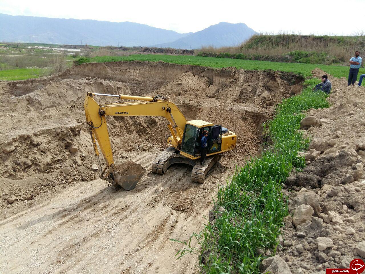تخریب زمین&zwnj;های کشاورزی در روستای &laquo;حسین فرید&raquo; + تصاویر