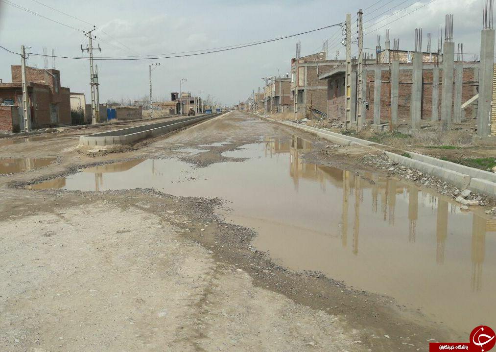 وضعیت نامناسب جاده های مواصلاتی چهاربرج + تصاویر