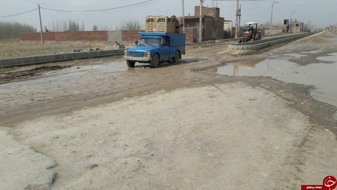 وضعیت نامناسب جاده های مواصلاتی چهاربرج + تصاویر