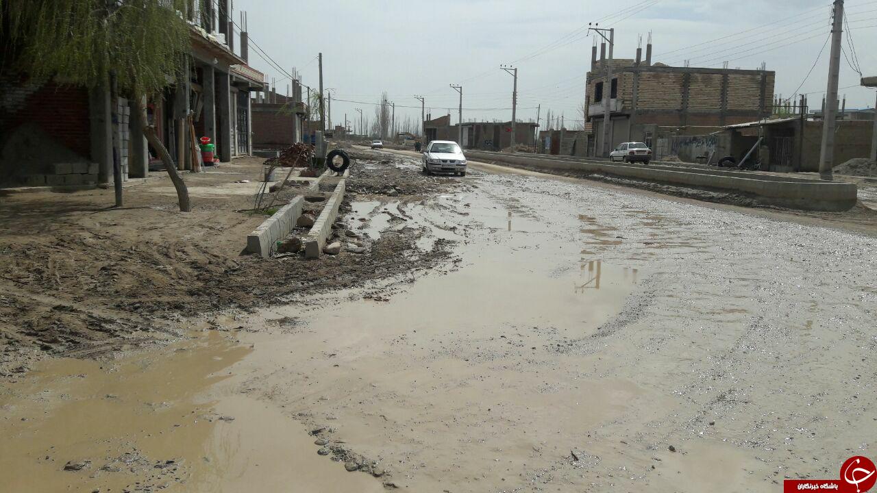 وضعیت نامناسب جاده های مواصلاتی چهاربرج + تصاویر