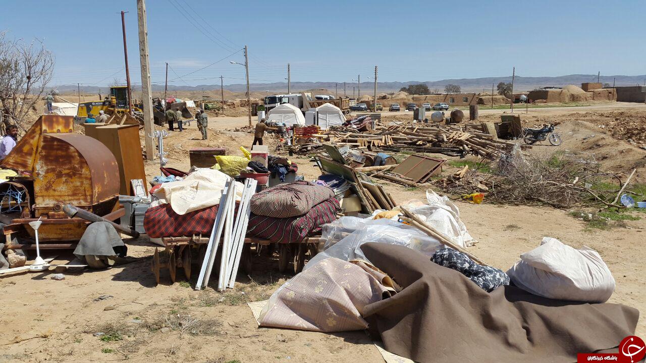 آثار تخریب زلزله در روستای &laquo;قلعه سرخ&raquo; + فیلم و تصاویر