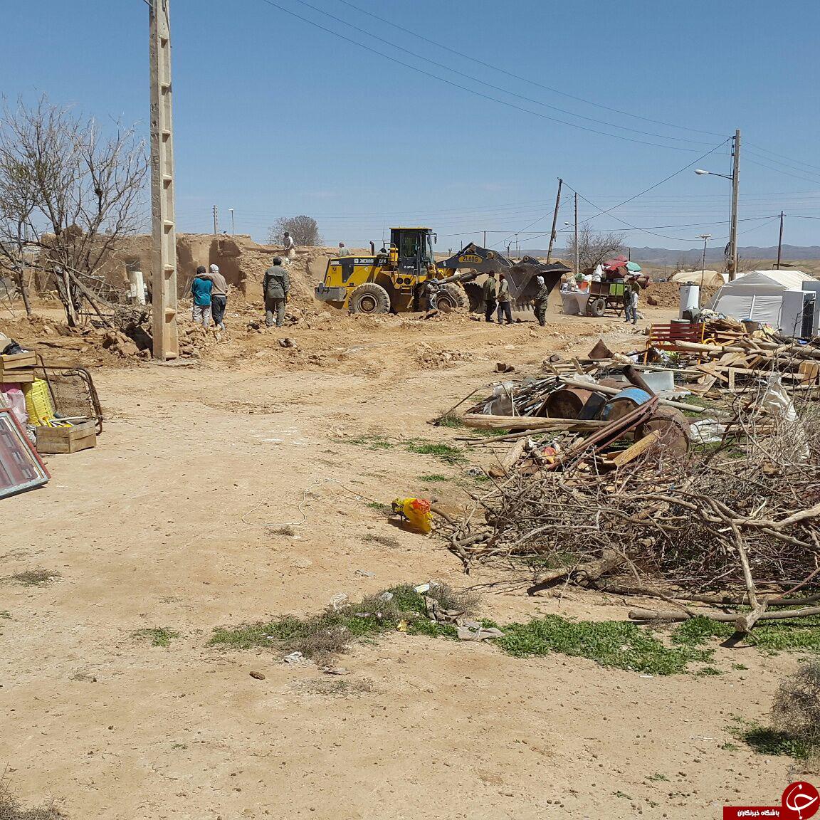 آثار تخریب زلزله در روستای &laquo;قلعه سرخ&raquo; + فیلم و تصاویر