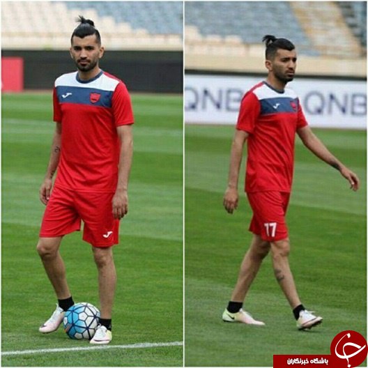 چهره متفاوت محسن مسلمان در تمرین امروز پرسپولیس+عکس