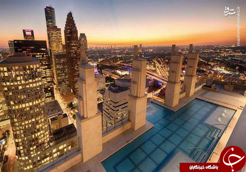عکس/ استخر دلهره آور در طبقه چهلم