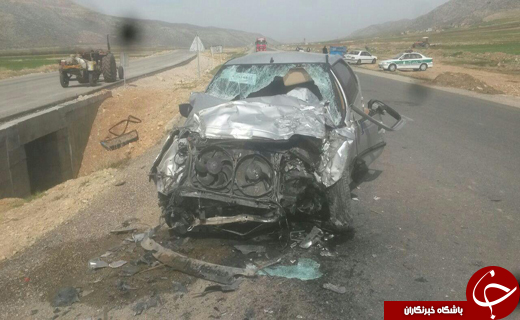 برخورد مرگبار پژو و پیکان+ تصاویر