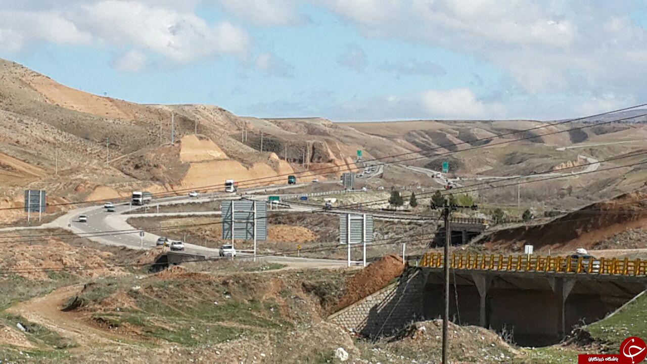 نمایی از جاده زیبای بجنورد + تصاویر