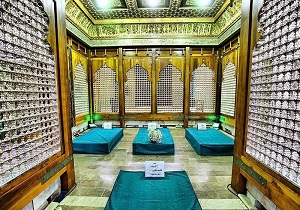 ضریح مطهر امامین عسکریین(ع) در سامرا نصب شد