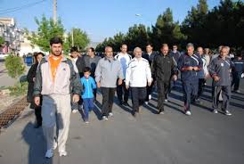 برگزاری همایش پیاده روی خانواده در یاسوج