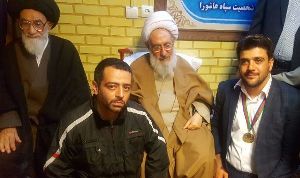 اهداء مدال طلای قهرمانی کونگ فو ،به خانواده شهید مدافع حرم