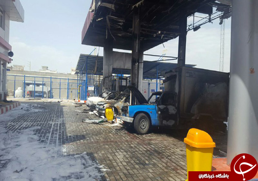 انفجار پمپ گاز حادثه آفرید + تصاویر