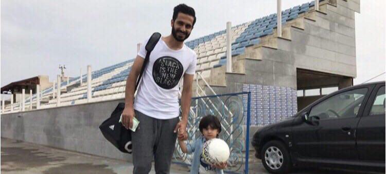 حضور بازيگر سينما و مهمان خردسال در تمرين آبى پوشان