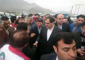 وزیر بهداشت وارد روانسر شد