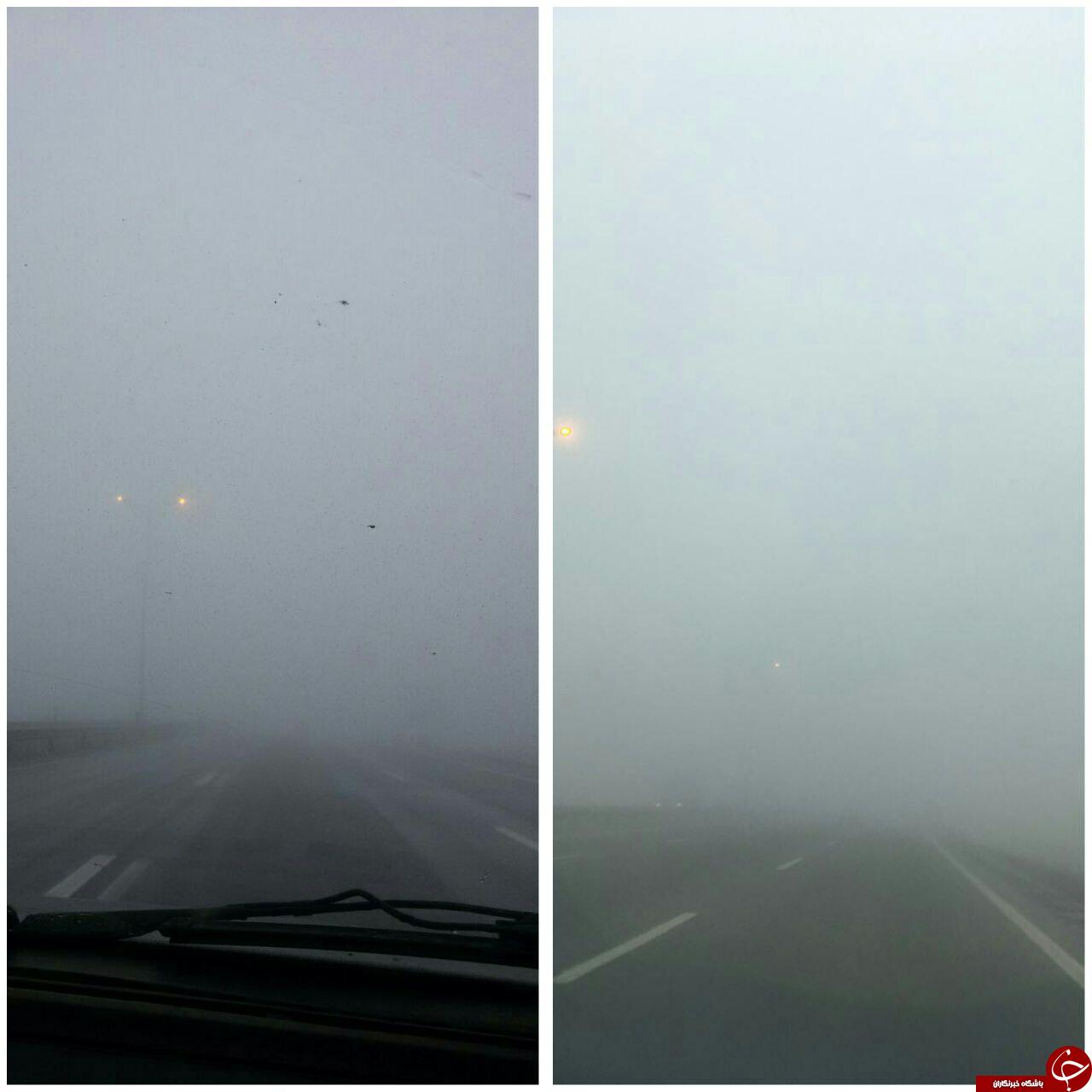 مه گرفتگی و محدودیت دید در محورهای کوهستانی خراسان رضوی