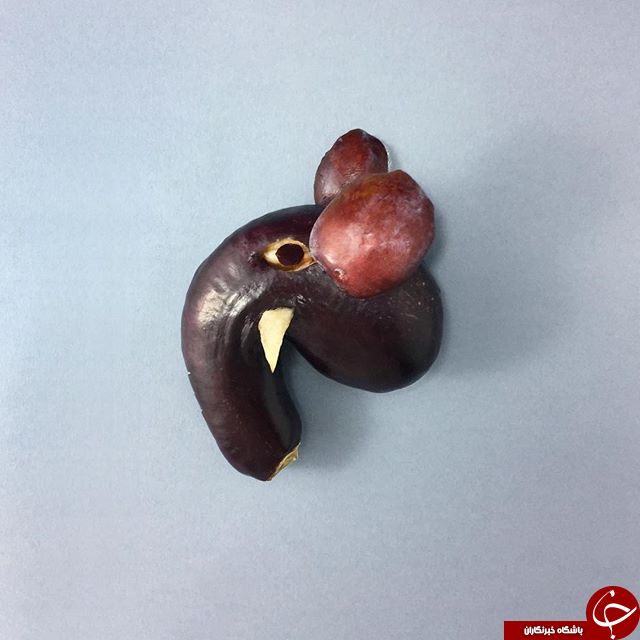 مجسمه های زیبا از میوه ها و سبزیجات+تصاویر