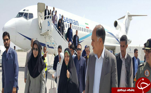 رئیس سازمان محیط&zwnj; زیست کشور وارد فرودگاه کنارک شد +تصاویر