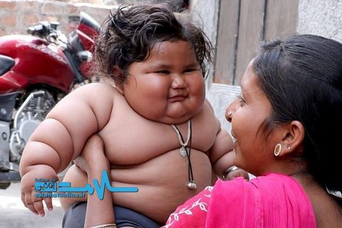 دختری 8 ماهه با اشتهایی سیری&zwnj;ناپذیر +تصاویر