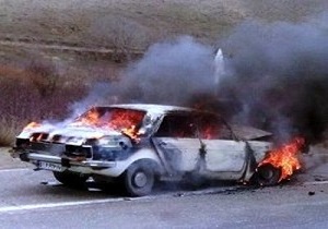 انفجار مخزن گاز خودرو پس از تصادف در مهاباد، سه کشته برجای گذاشت