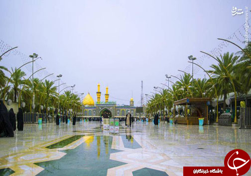 باریدن باران در بین الحرمین+عکس