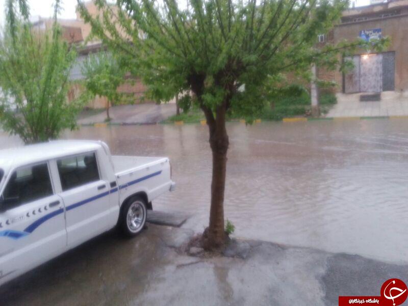 آبگرفتگی گسترده خیابان در اسلام&zwnj;آباد غرب + تصاویر