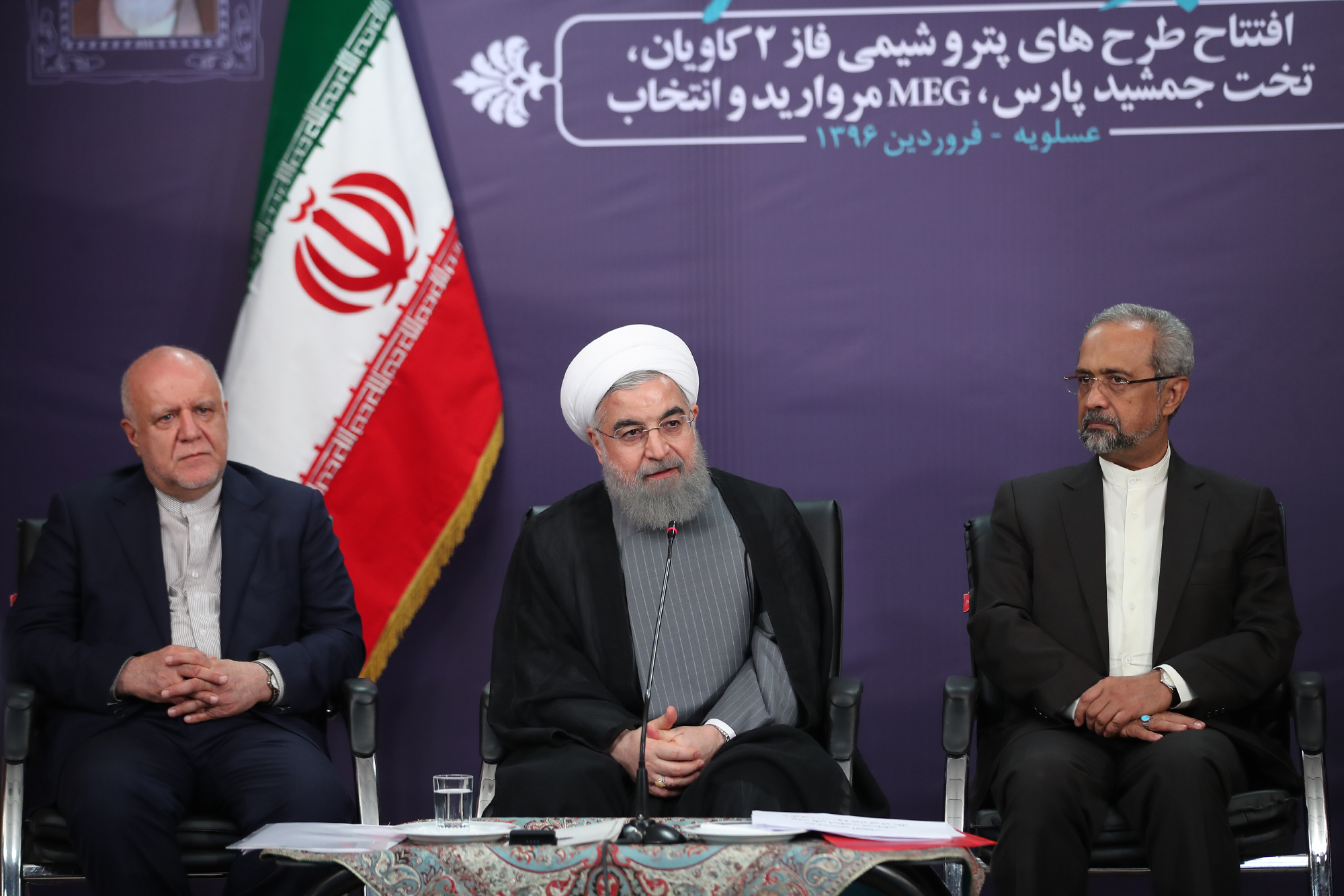 طرح&zwnj;های پتروشیمی تخت جمشید، MEG پتروشیمی مروارید و واحد پلی استایرن افتتاح شد