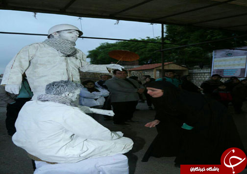 تعزیه دو طفلان مسلم در پارک ملل ساری