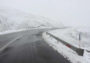 بارش برف در ارتفاعات خلخال