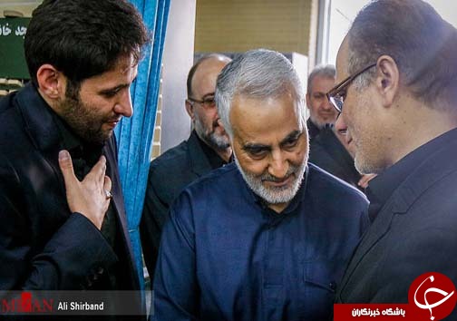 حاج قاسم سلیمانی در مراسم بزرگداشت سردار دانشیار