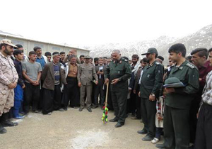 کلنگ زنی ساختمان حوزه مقاومت دهستان موگویی