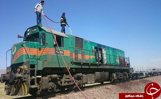 آتش در قطار باری هشتگرد ، آبیک