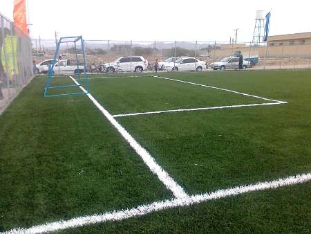 افتتاح مین چمن مصنوعی ورزشی روستای زایر عباسی دشتی