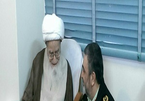 دیدار سردار اشتری با آیت الله صافی گلپایگانی