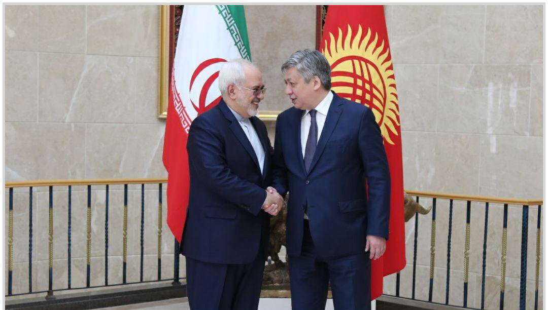 ظریف با همتای قرقیزستانی خود دیدار کرد